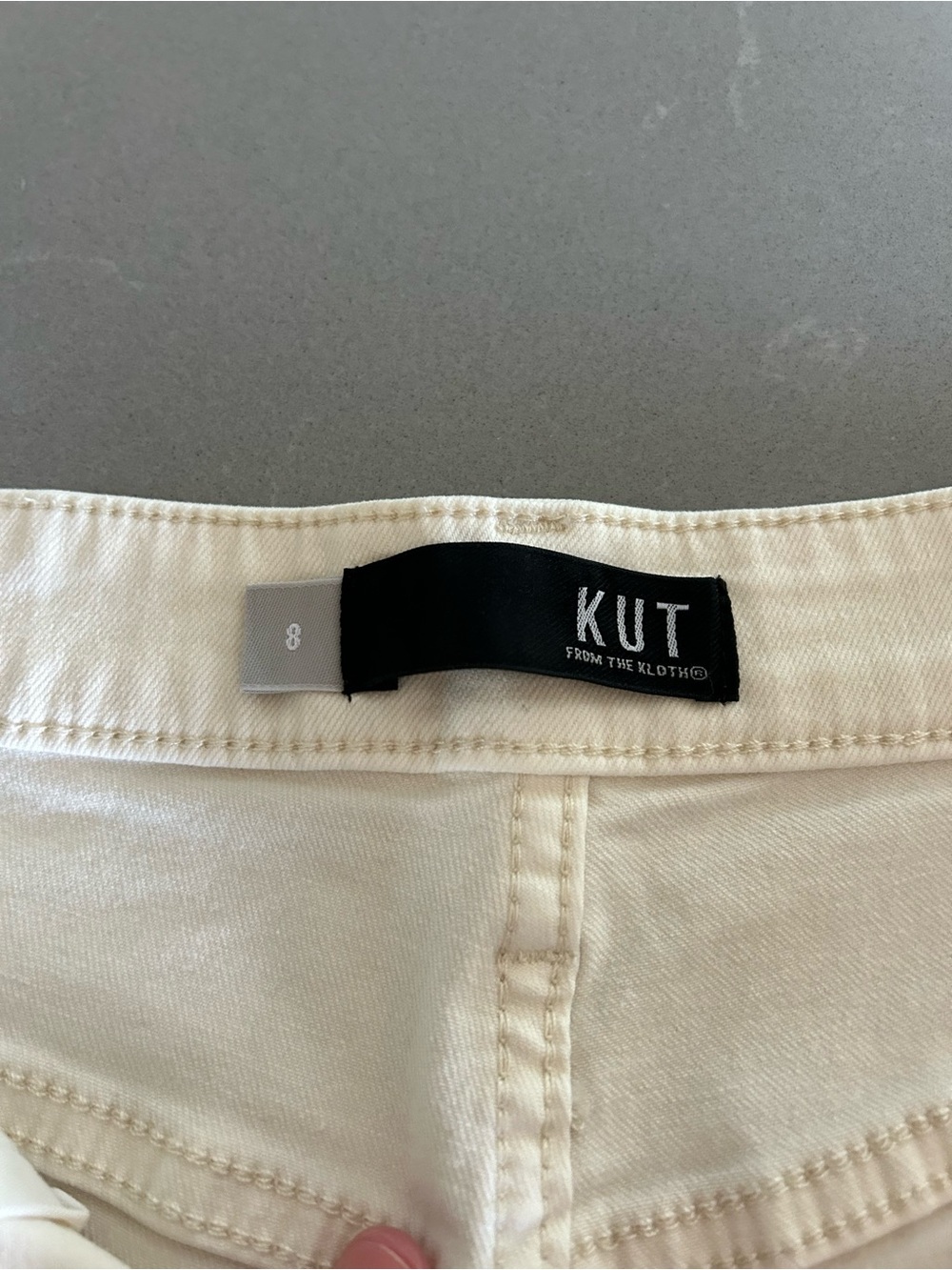 KUT from the Kloth Off-White Women's Denim Shorts